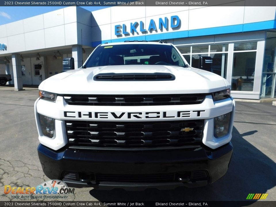 2023 Chevrolet Silverado 2500HD Custom Crew Cab 4x4 Summit White / Jet Black Photo #3