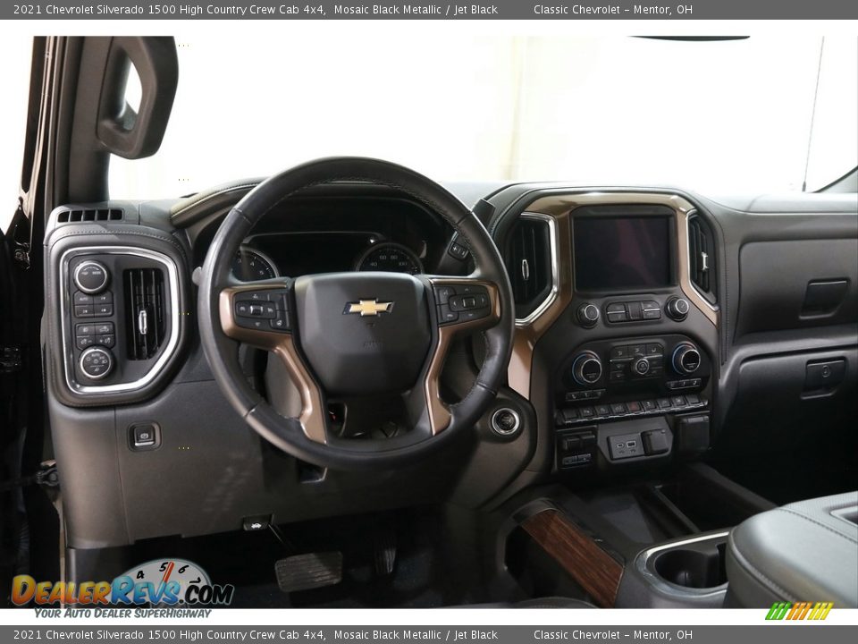 2021 Chevrolet Silverado 1500 High Country Crew Cab 4x4 Mosaic Black Metallic / Jet Black Photo #7