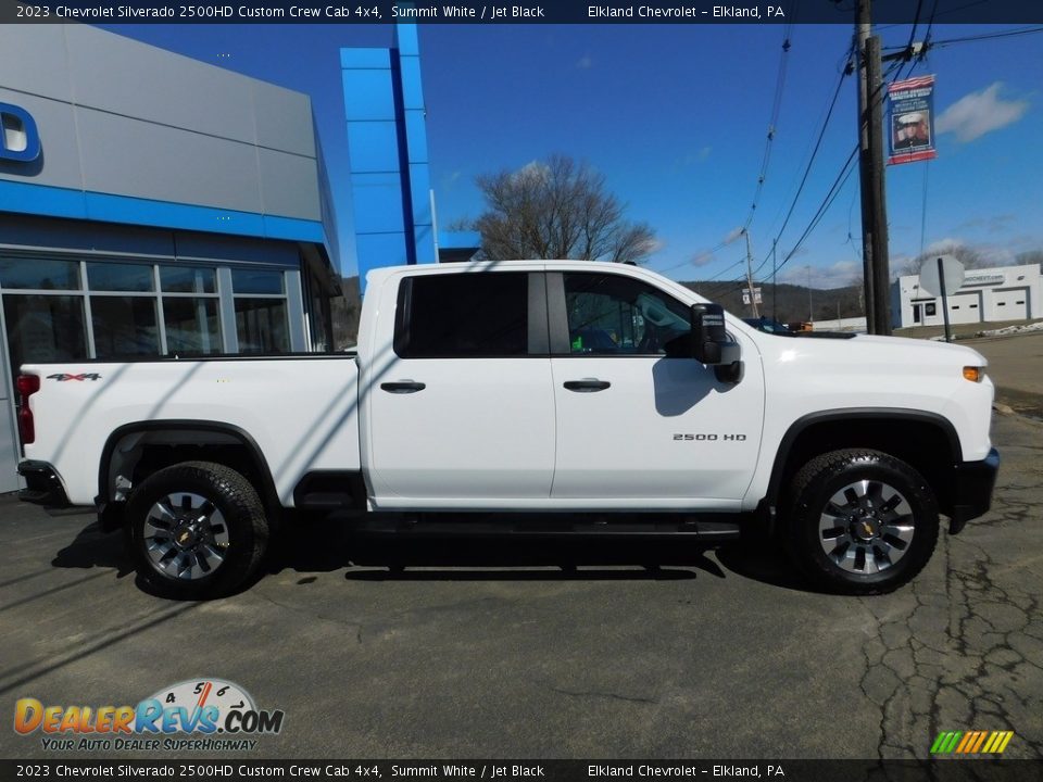 2023 Chevrolet Silverado 2500HD Custom Crew Cab 4x4 Summit White / Jet Black Photo #6