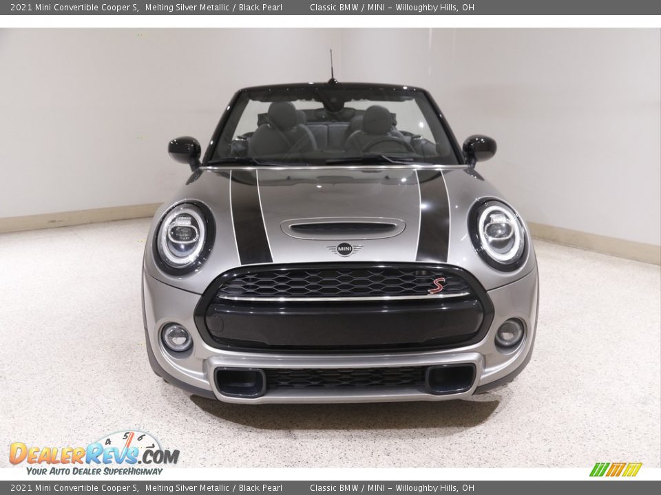 2021 Mini Convertible Cooper S Melting Silver Metallic / Black Pearl Photo #3