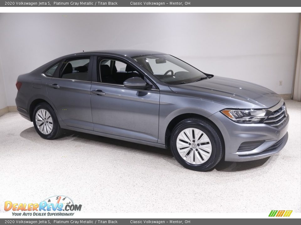 2020 Volkswagen Jetta S Platinum Gray Metallic / Titan Black Photo #1