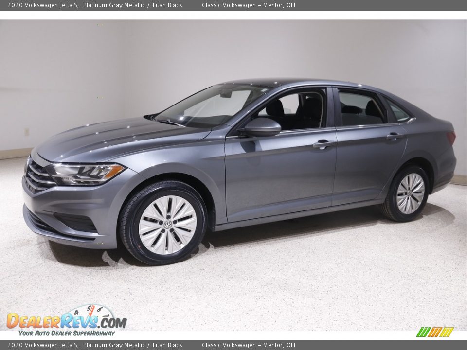 2020 Volkswagen Jetta S Platinum Gray Metallic / Titan Black Photo #3