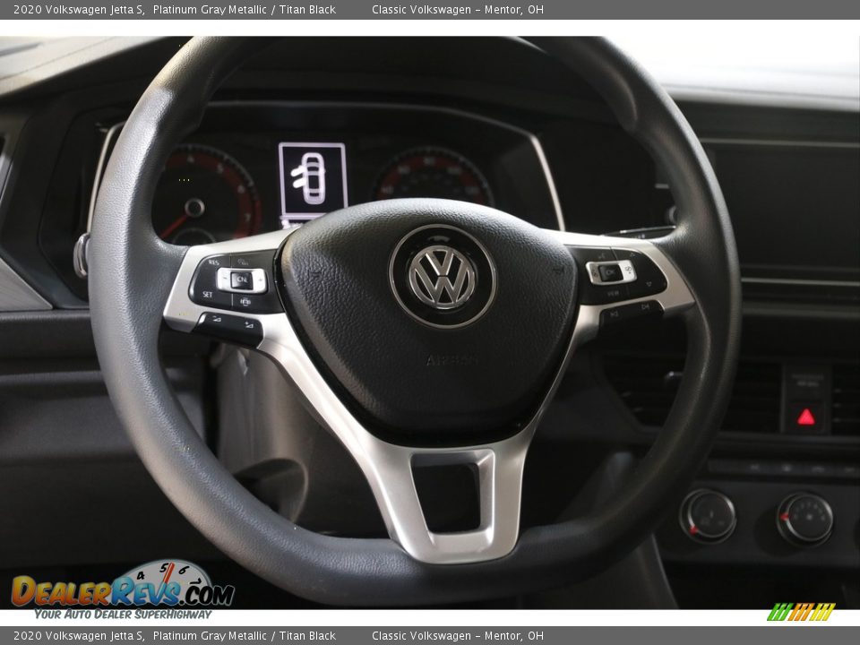 2020 Volkswagen Jetta S Platinum Gray Metallic / Titan Black Photo #7