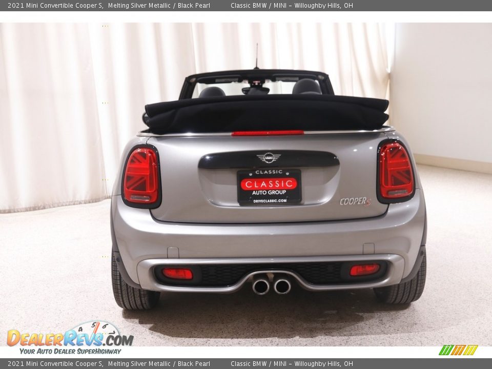 2021 Mini Convertible Cooper S Melting Silver Metallic / Black Pearl Photo #21