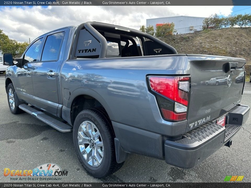 2020 Nissan Titan SL Crew Cab 4x4 Gun Metallic / Black Photo #4