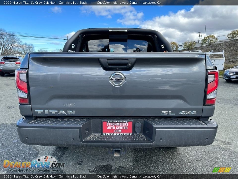 2020 Nissan Titan SL Crew Cab 4x4 Gun Metallic / Black Photo #5