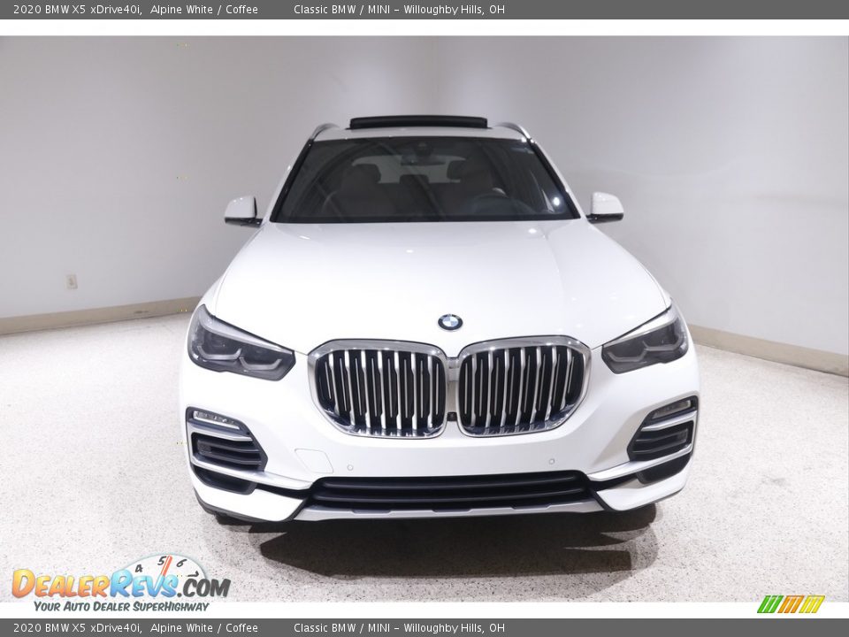 2020 BMW X5 xDrive40i Alpine White / Coffee Photo #2