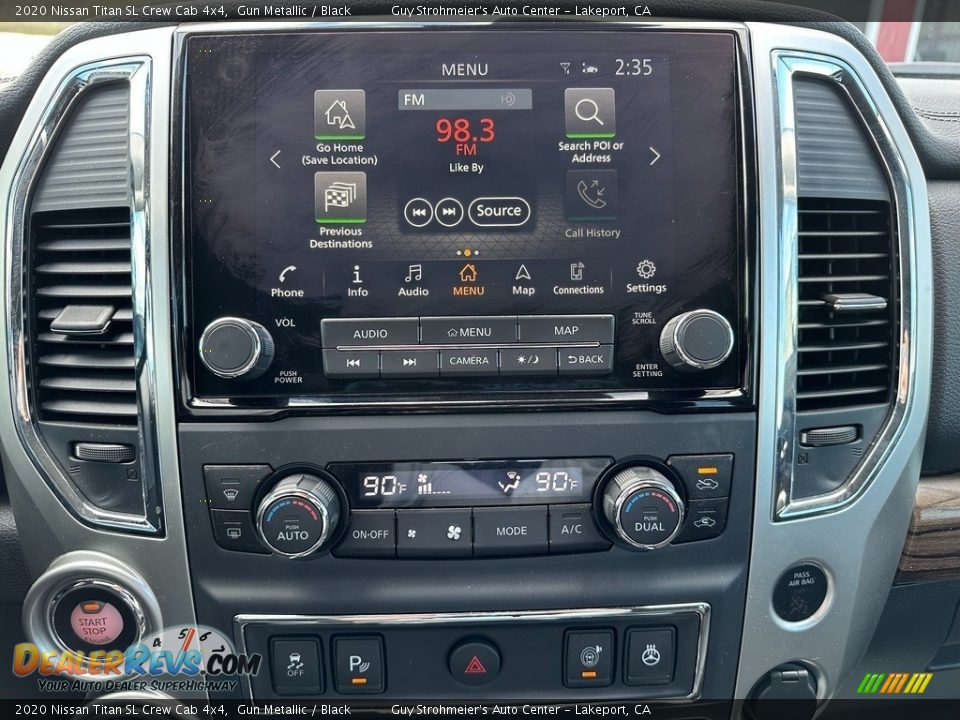 Controls of 2020 Nissan Titan SL Crew Cab 4x4 Photo #9