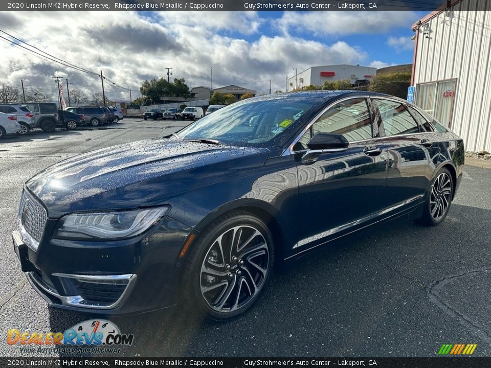 2020 Lincoln MKZ Hybrid Reserve Rhapsody Blue Metallic / Cappuccino Photo #3