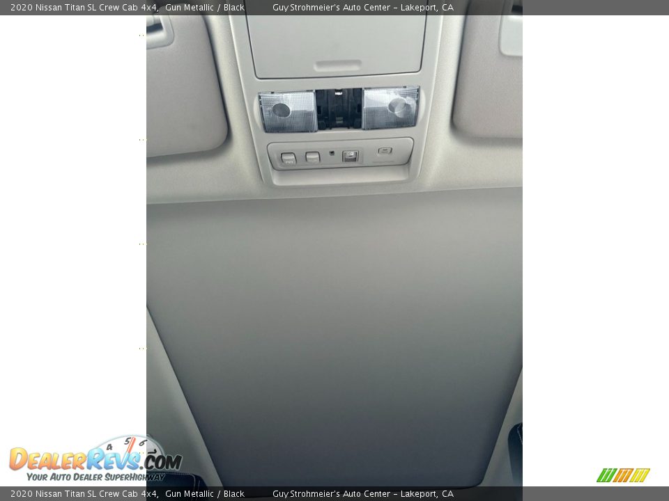 2020 Nissan Titan SL Crew Cab 4x4 Gun Metallic / Black Photo #12
