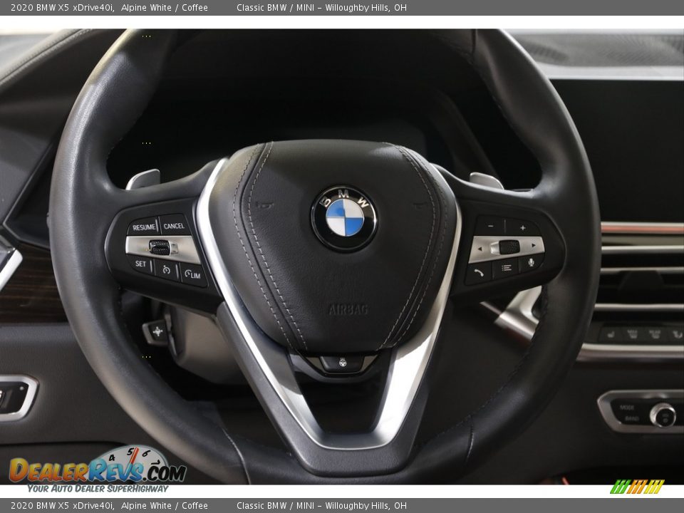 2020 BMW X5 xDrive40i Alpine White / Coffee Photo #7