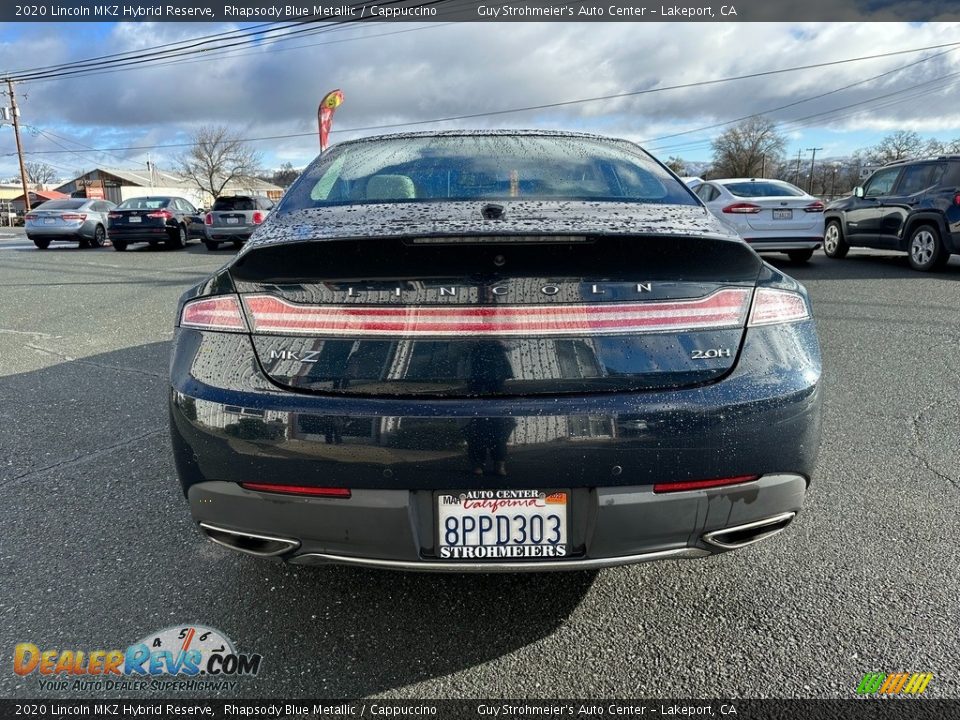 2020 Lincoln MKZ Hybrid Reserve Rhapsody Blue Metallic / Cappuccino Photo #5