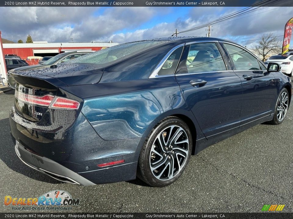 2020 Lincoln MKZ Hybrid Reserve Rhapsody Blue Metallic / Cappuccino Photo #6