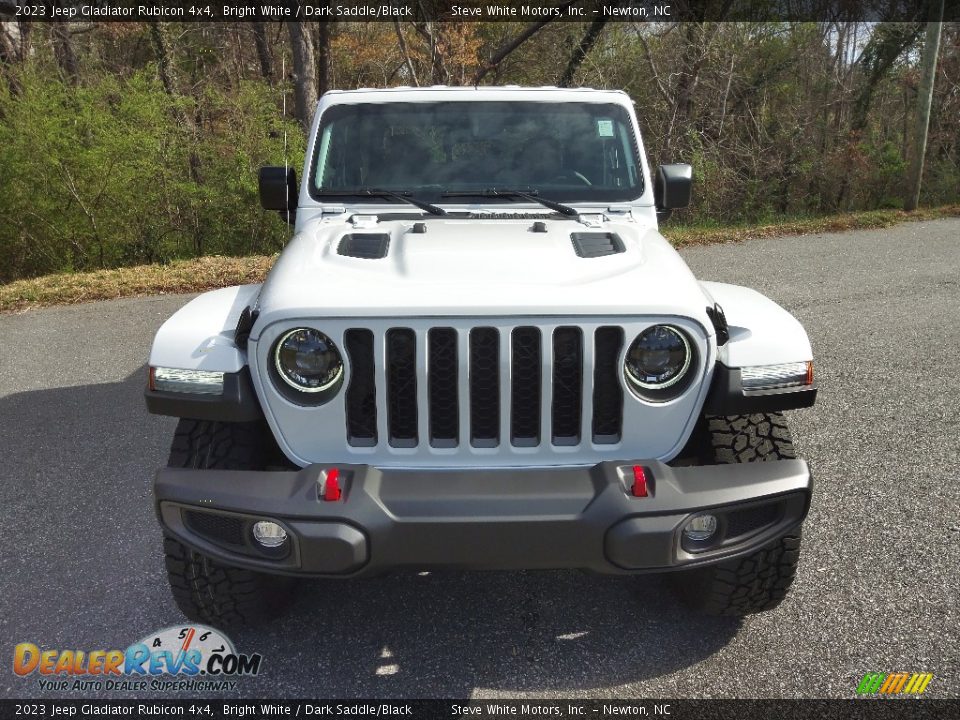 2023 Jeep Gladiator Rubicon 4x4 Bright White / Dark Saddle/Black Photo #3