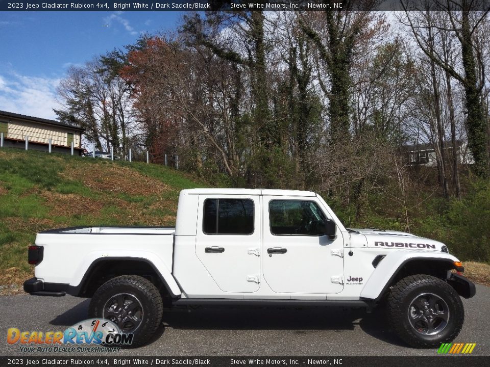 2023 Jeep Gladiator Rubicon 4x4 Bright White / Dark Saddle/Black Photo #5