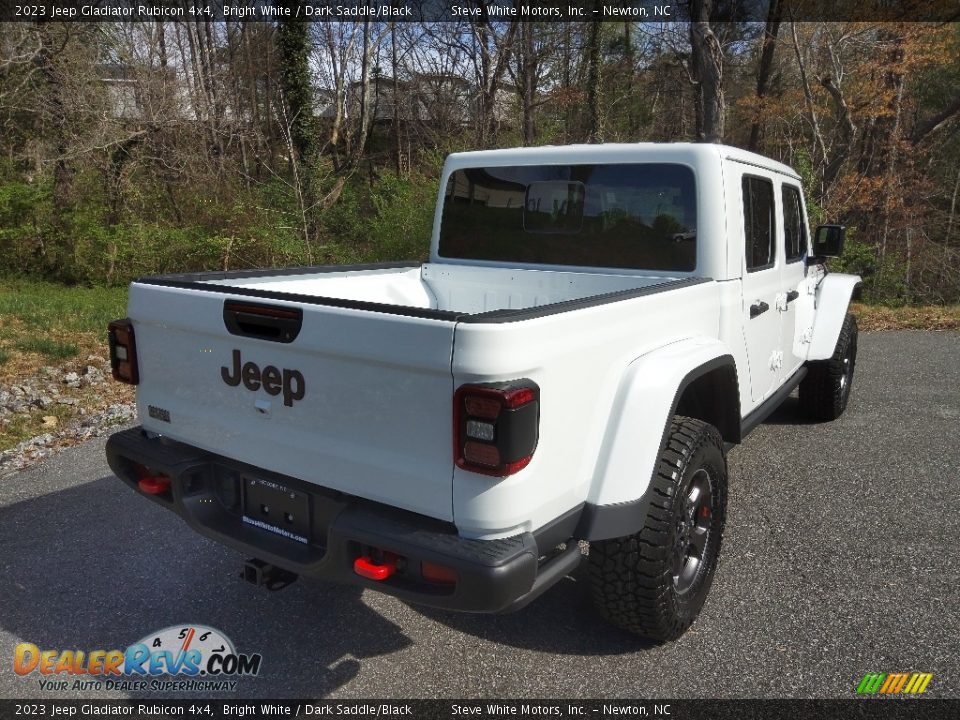 2023 Jeep Gladiator Rubicon 4x4 Bright White / Dark Saddle/Black Photo #6