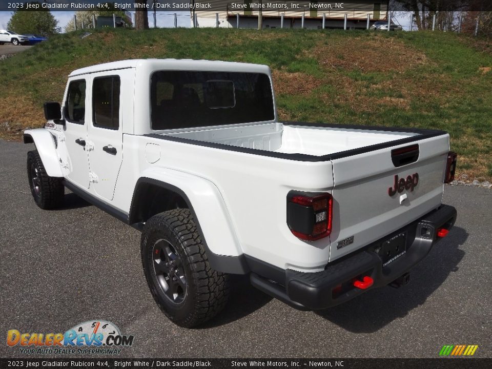 2023 Jeep Gladiator Rubicon 4x4 Bright White / Dark Saddle/Black Photo #9