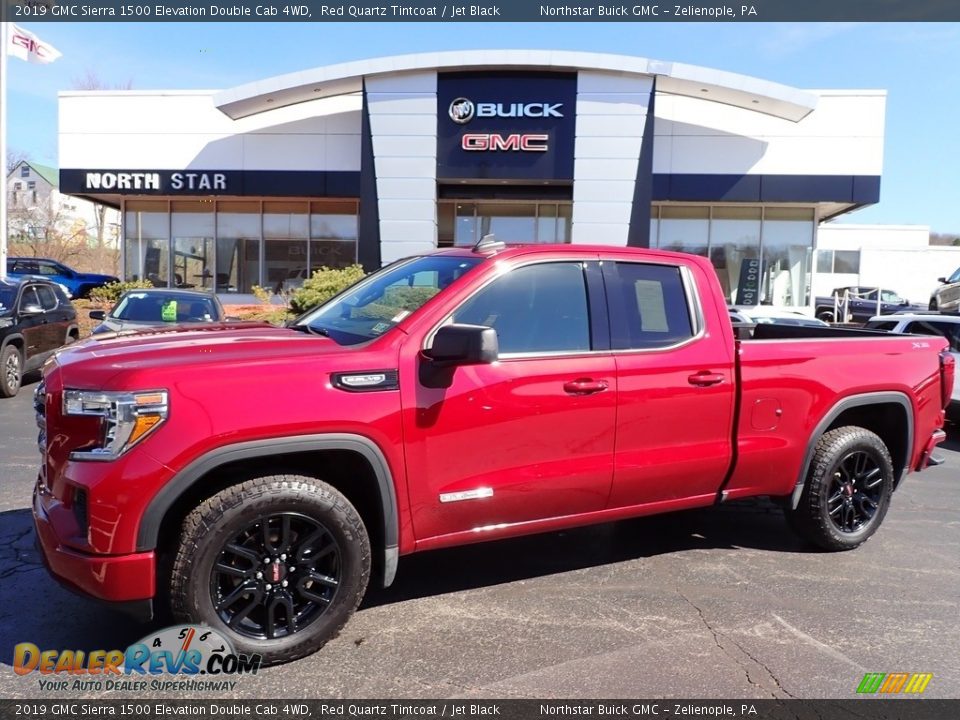 2019 GMC Sierra 1500 Elevation Double Cab 4WD Red Quartz Tintcoat / Jet Black Photo #1