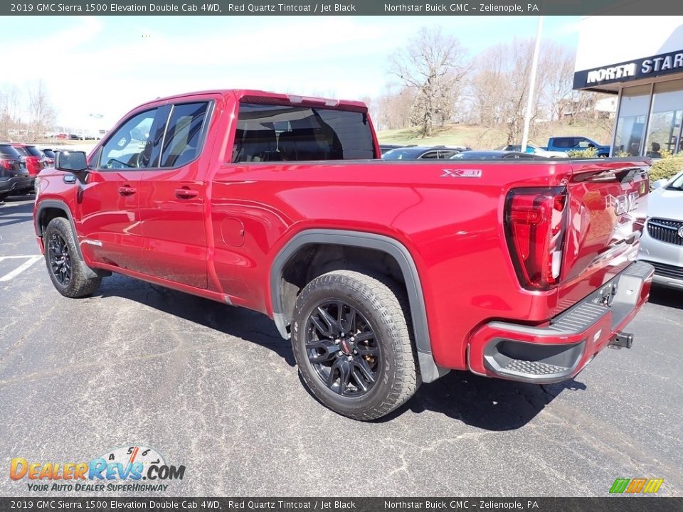 2019 GMC Sierra 1500 Elevation Double Cab 4WD Red Quartz Tintcoat / Jet Black Photo #3