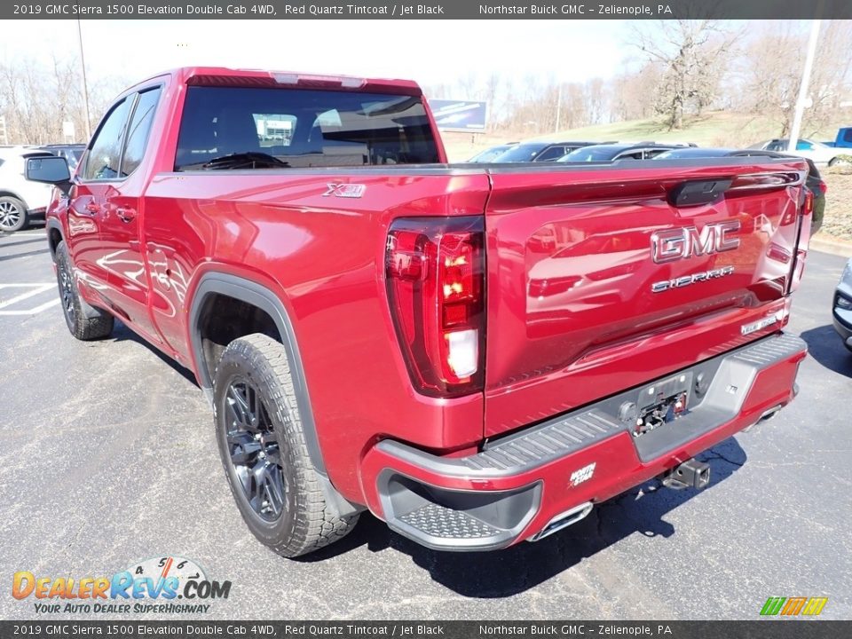 2019 GMC Sierra 1500 Elevation Double Cab 4WD Red Quartz Tintcoat / Jet Black Photo #4