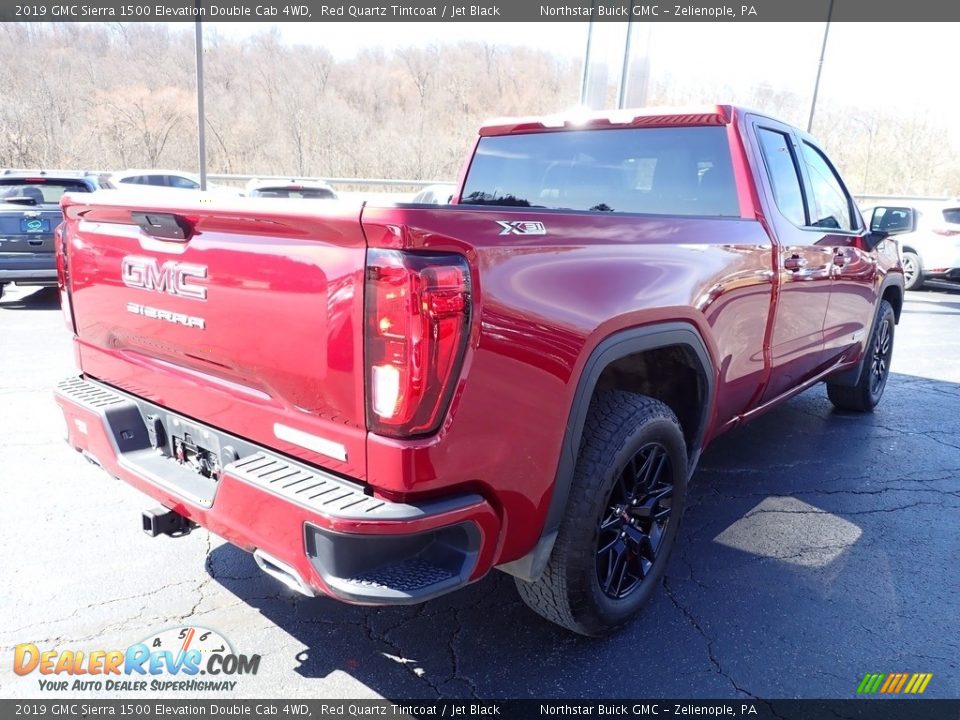 2019 GMC Sierra 1500 Elevation Double Cab 4WD Red Quartz Tintcoat / Jet Black Photo #6