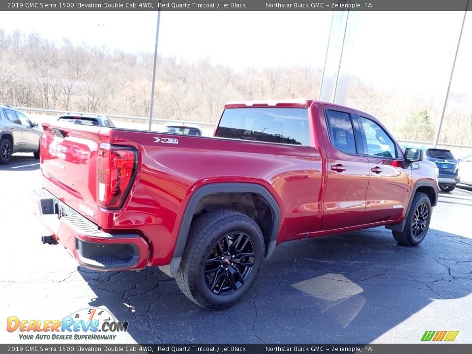 2019 GMC Sierra 1500 Elevation Double Cab 4WD Red Quartz Tintcoat / Jet Black Photo #7