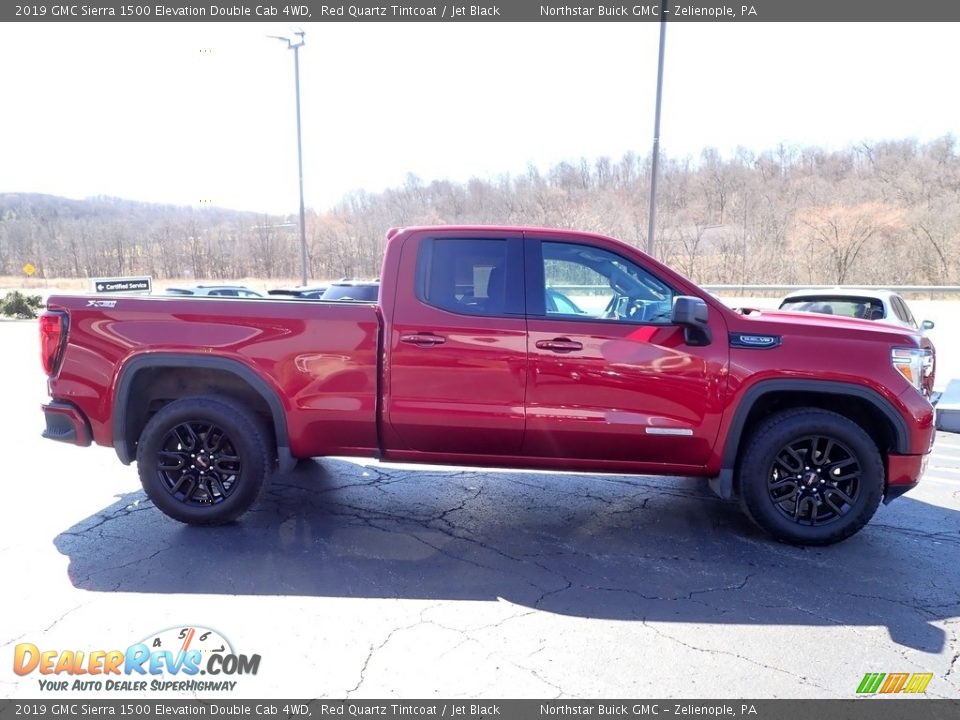 2019 GMC Sierra 1500 Elevation Double Cab 4WD Red Quartz Tintcoat / Jet Black Photo #8