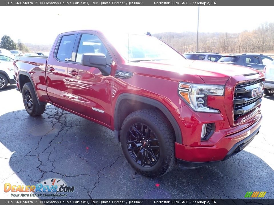 2019 GMC Sierra 1500 Elevation Double Cab 4WD Red Quartz Tintcoat / Jet Black Photo #9