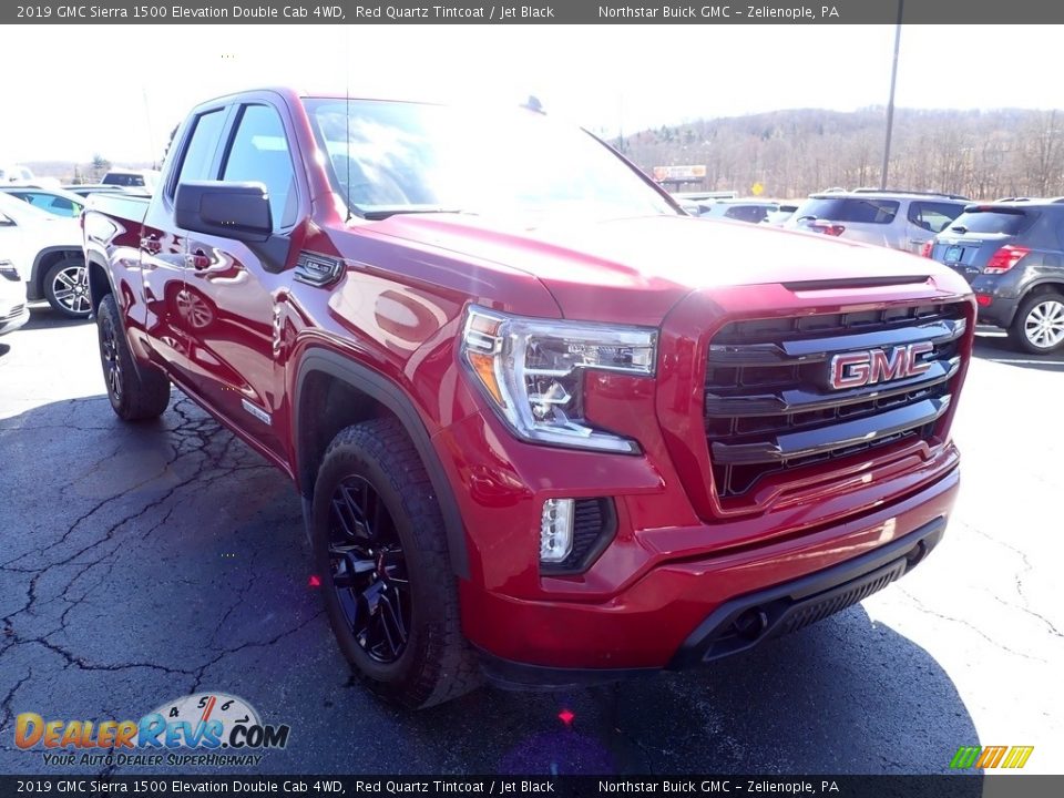 2019 GMC Sierra 1500 Elevation Double Cab 4WD Red Quartz Tintcoat / Jet Black Photo #10