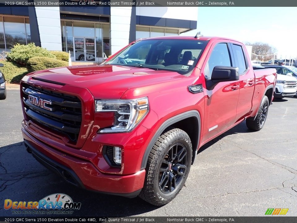 2019 GMC Sierra 1500 Elevation Double Cab 4WD Red Quartz Tintcoat / Jet Black Photo #12