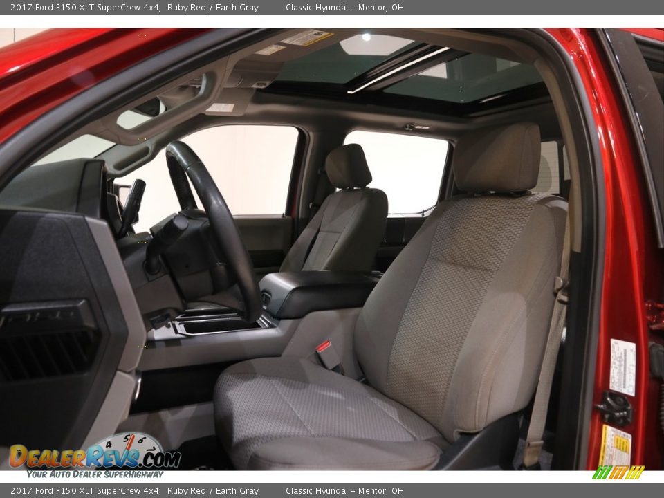 2017 Ford F150 XLT SuperCrew 4x4 Ruby Red / Earth Gray Photo #6