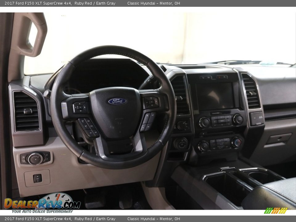2017 Ford F150 XLT SuperCrew 4x4 Ruby Red / Earth Gray Photo #7