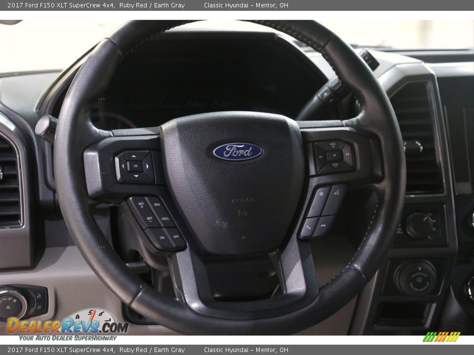 2017 Ford F150 XLT SuperCrew 4x4 Ruby Red / Earth Gray Photo #8