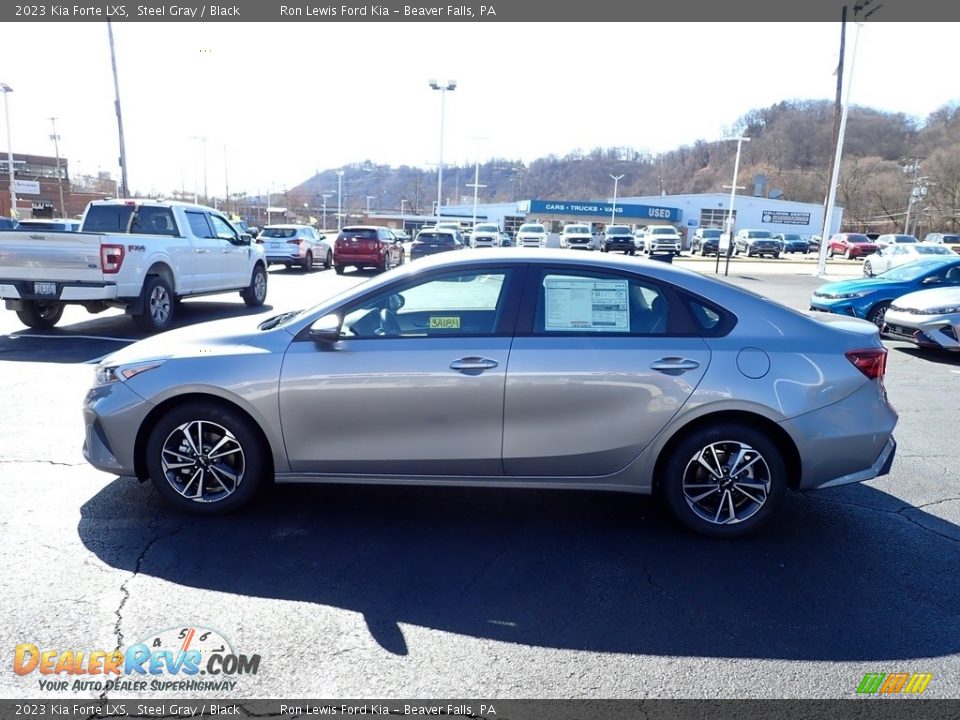 2023 Kia Forte LXS Steel Gray / Black Photo #5