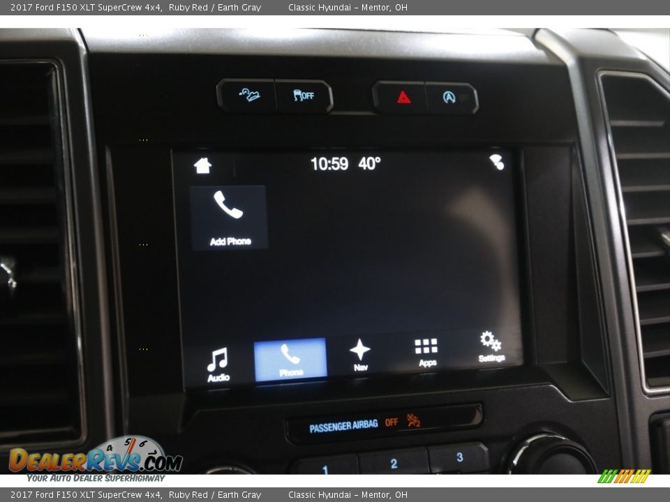 2017 Ford F150 XLT SuperCrew 4x4 Ruby Red / Earth Gray Photo #12