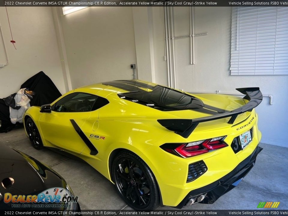 Accelerate Yellow Metallic 2022 Chevrolet Corvette IMSA GTLM Championship C8.R Edition Photo #3