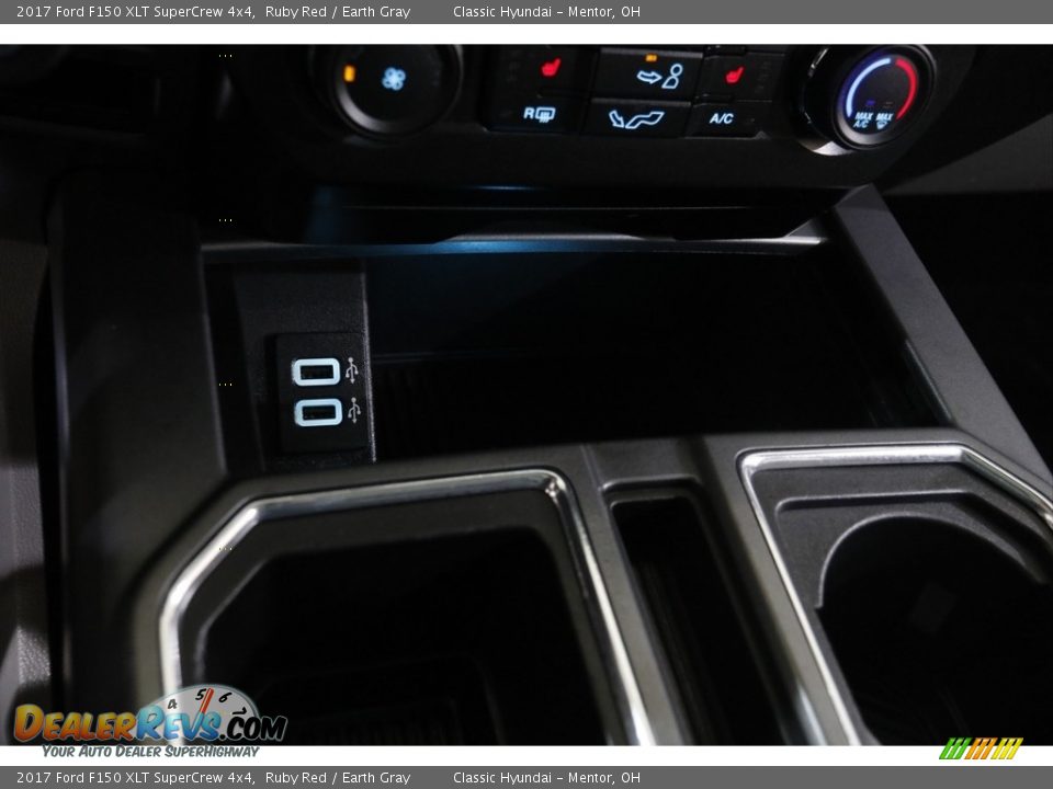 2017 Ford F150 XLT SuperCrew 4x4 Ruby Red / Earth Gray Photo #17