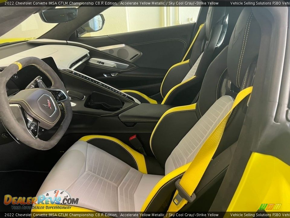 Sky Cool Gray/­Strike Yellow Interior - 2022 Chevrolet Corvette IMSA GTLM Championship C8.R Edition Photo #6