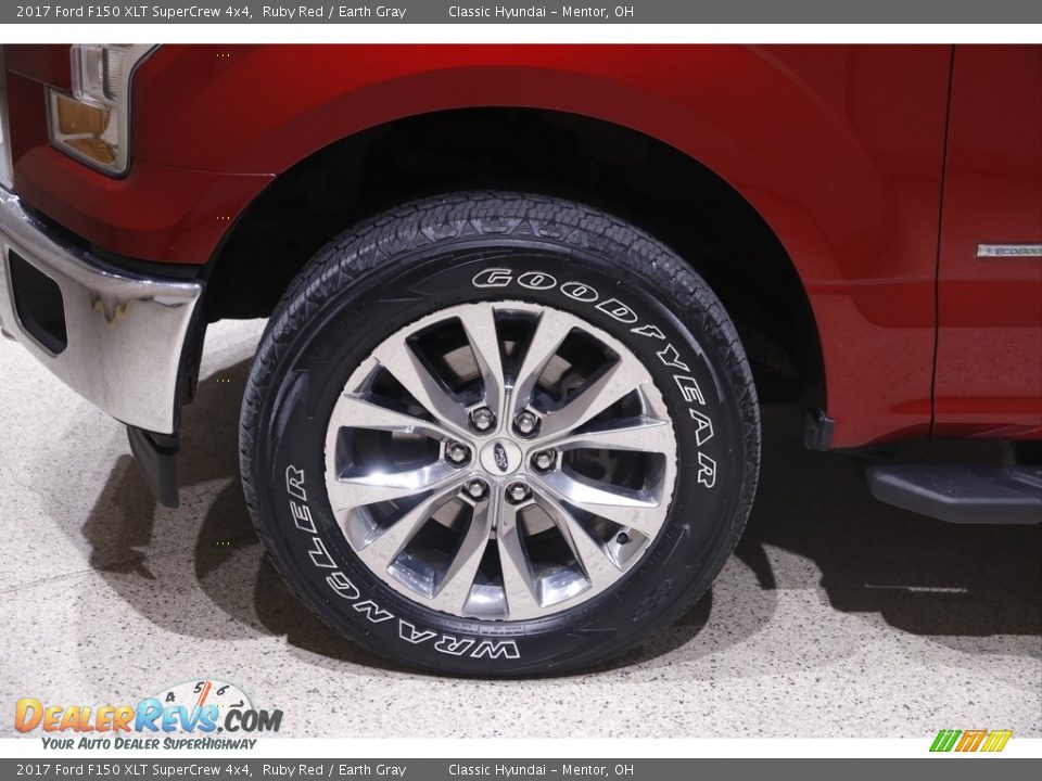 2017 Ford F150 XLT SuperCrew 4x4 Ruby Red / Earth Gray Photo #23