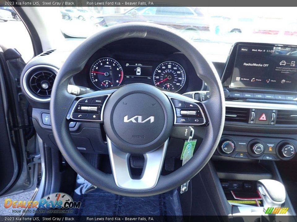 2023 Kia Forte LXS Steel Gray / Black Photo #19
