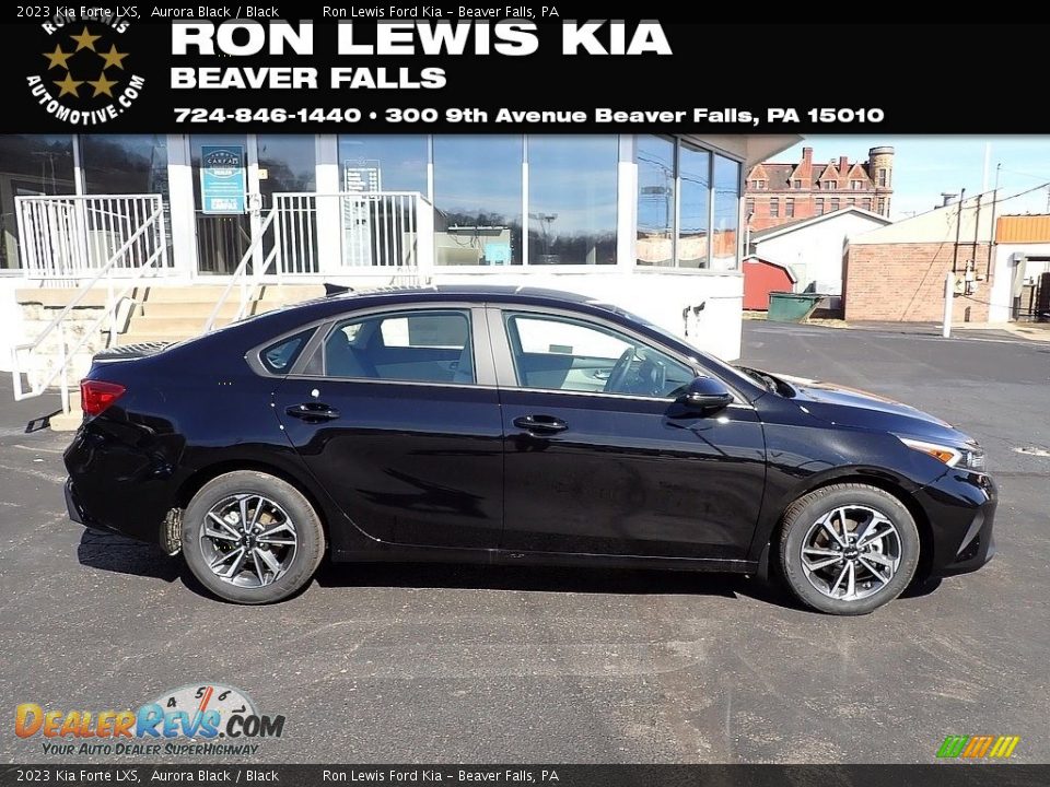 2023 Kia Forte LXS Aurora Black / Black Photo #1