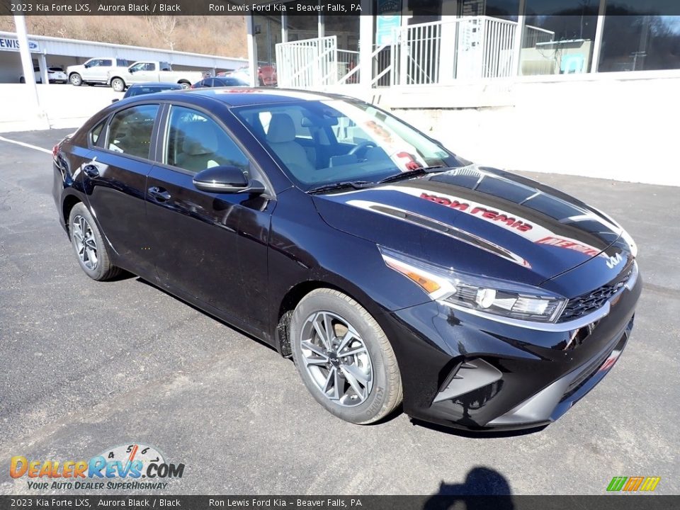 2023 Kia Forte LXS Aurora Black / Black Photo #2