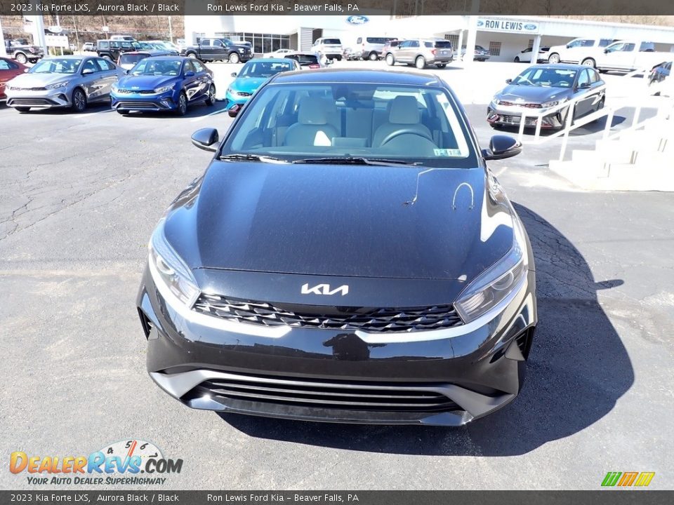 2023 Kia Forte LXS Aurora Black / Black Photo #3