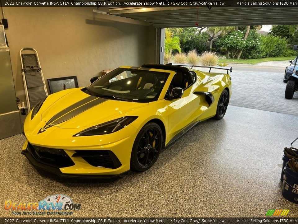 Front 3/4 View of 2022 Chevrolet Corvette IMSA GTLM Championship C8.R Edition Photo #16