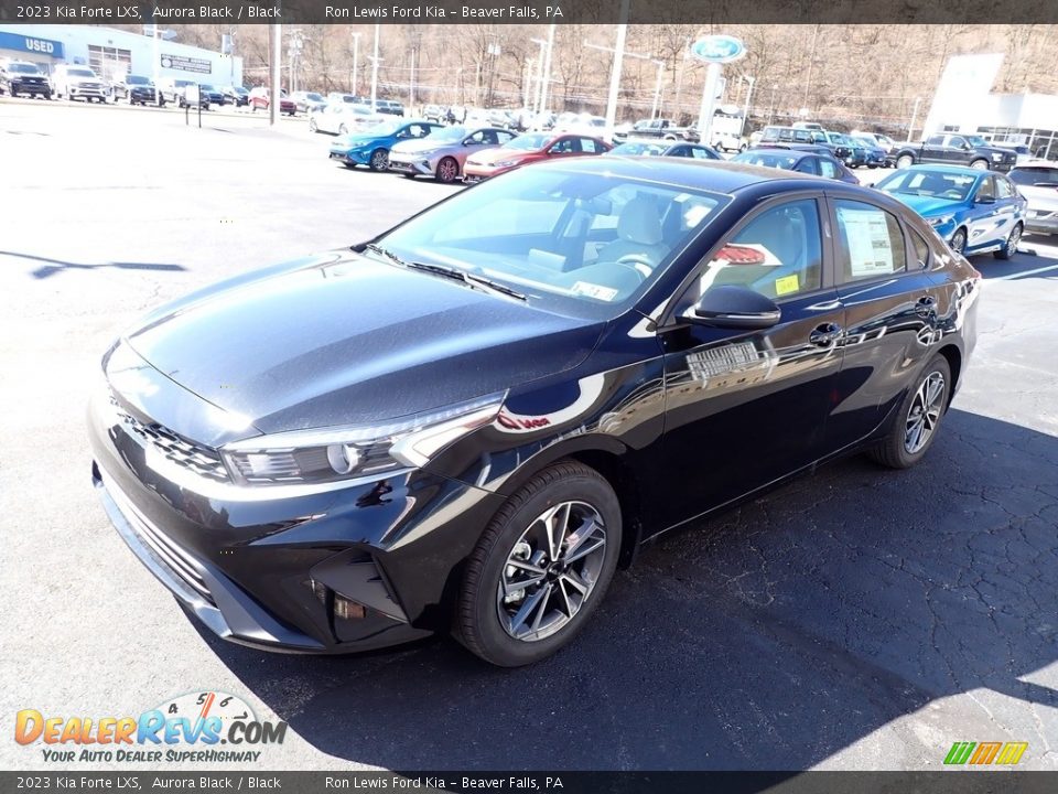 2023 Kia Forte LXS Aurora Black / Black Photo #4