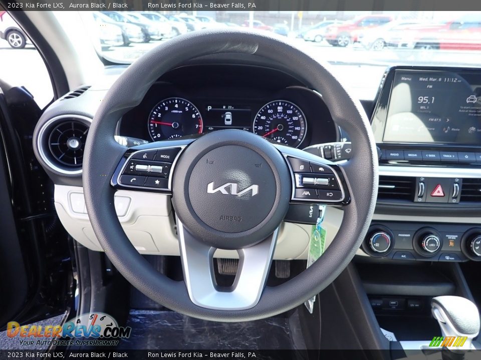 2023 Kia Forte LXS Aurora Black / Black Photo #19