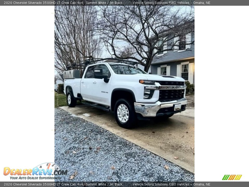 2020 Chevrolet Silverado 3500HD LT Crew Cab 4x4 Summit White / Jet Black Photo #3