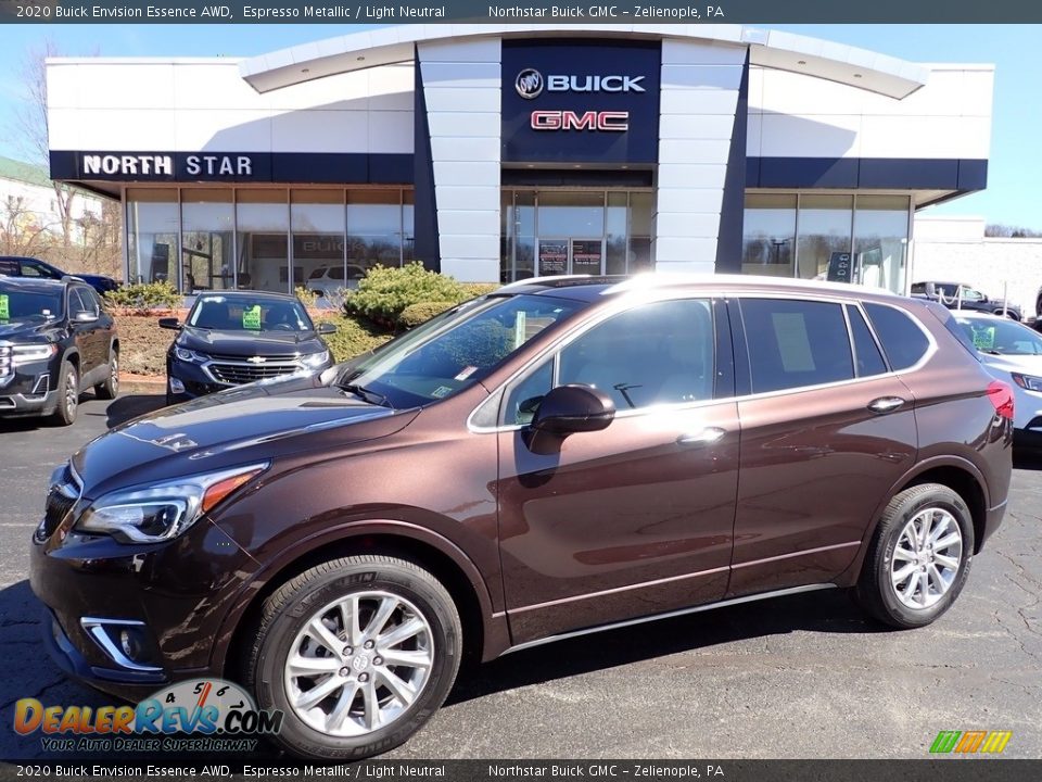 2020 Buick Envision Essence AWD Espresso Metallic / Light Neutral Photo #1