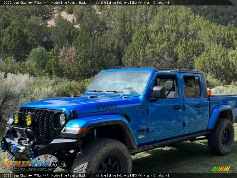 2022 Jeep Gladiator Willys 4x4 Hydro Blue Pearl / Black Photo #1