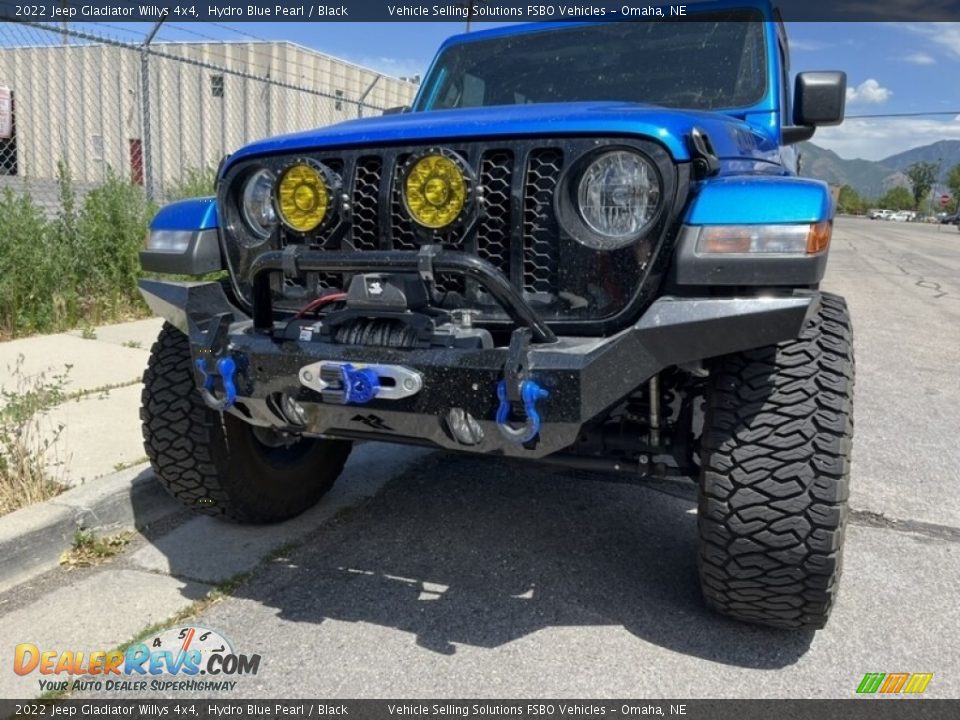2022 Jeep Gladiator Willys 4x4 Hydro Blue Pearl / Black Photo #2